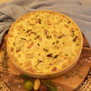 Quiche de Pollo, Choclo y Pimenton - Imagen 1