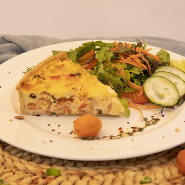 Quiche de Puerro, Tomate y Mozzarella